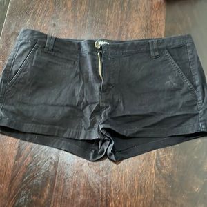 Express black canvas shorts